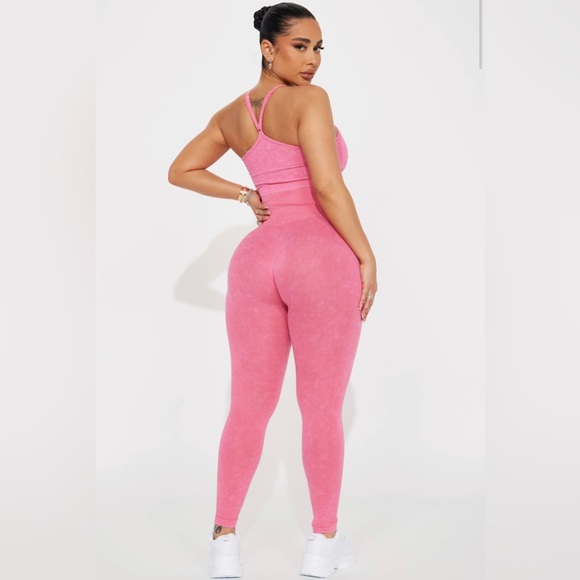 Set 2 Pieces deportivo atlétic California color pink size Small - Picture 3 of 3